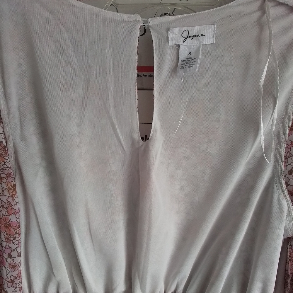 Japna Floral Tiered Long Sleeve Ilk Polyester Dress - Picture 12 of 16